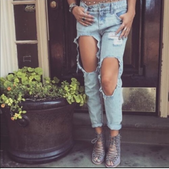 Carmar Denim - Carmar Riley distressed boyfriend jeans